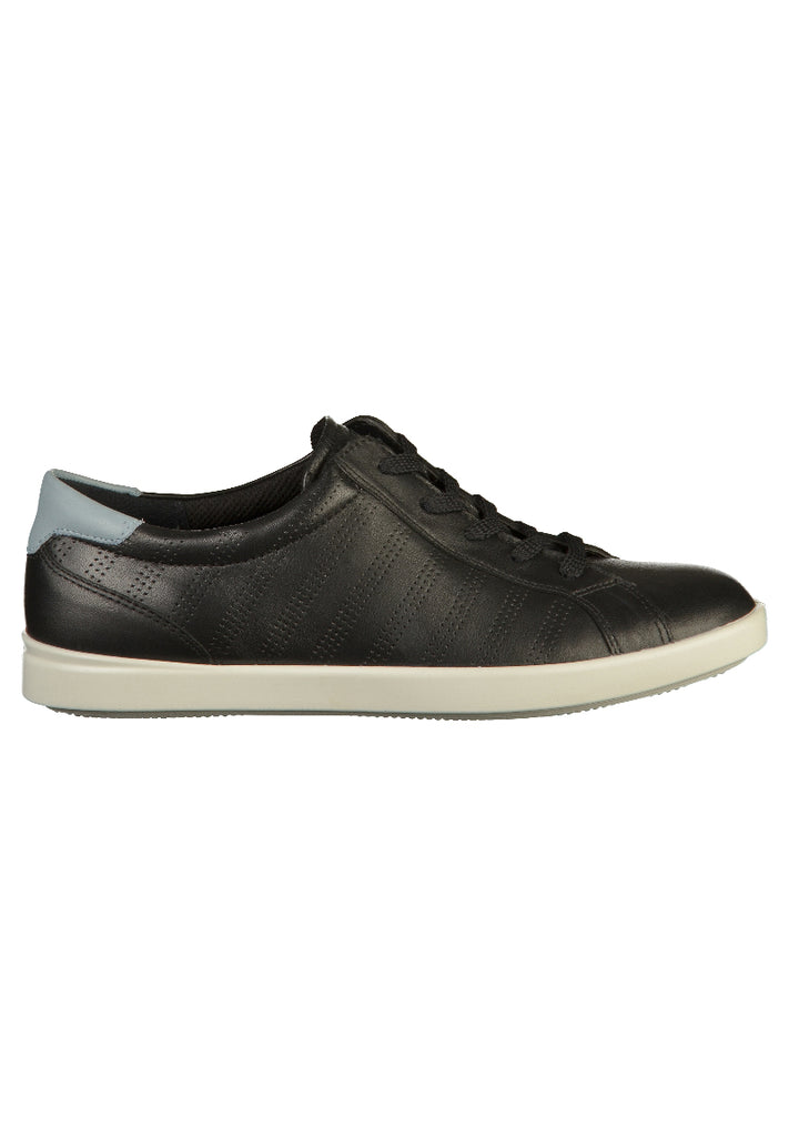 ecco Sneaker Leder Schwarz - surf4shoes
