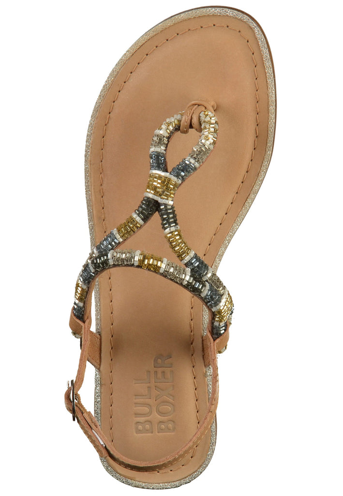Bullboxer Sandalen Leder/Textil Natural - surf4shoes