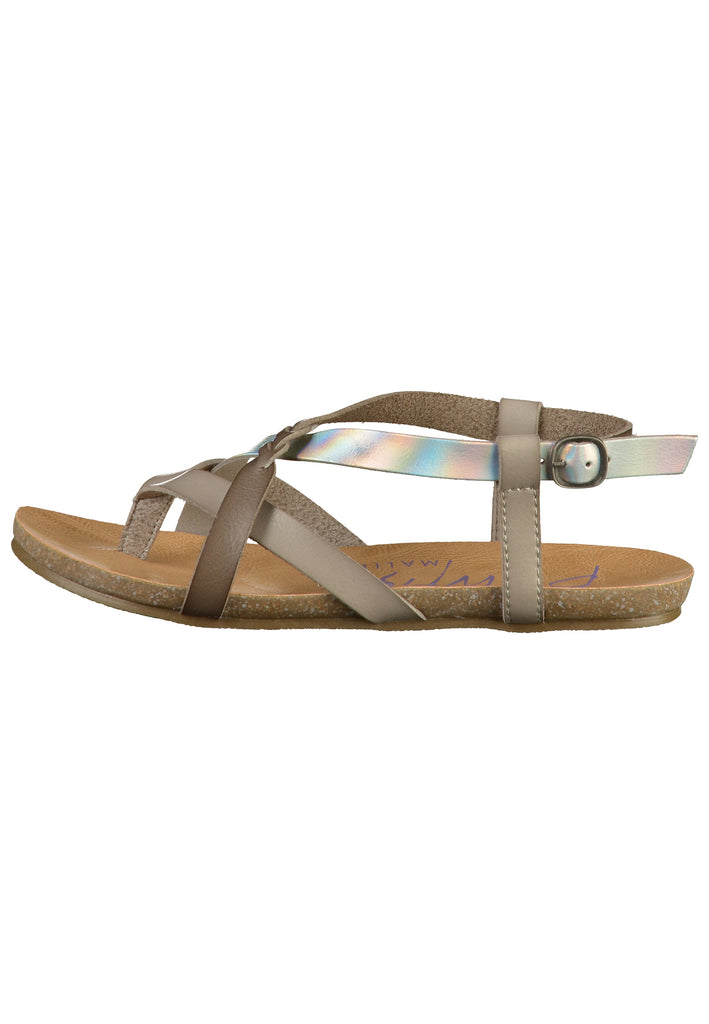 Blowfish Zehensteg Lederimitat Grau/Silber - surf4shoes