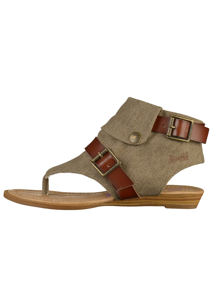 Blowfish Zehensteg Lederimitat/Textil Braun - surf4shoes
