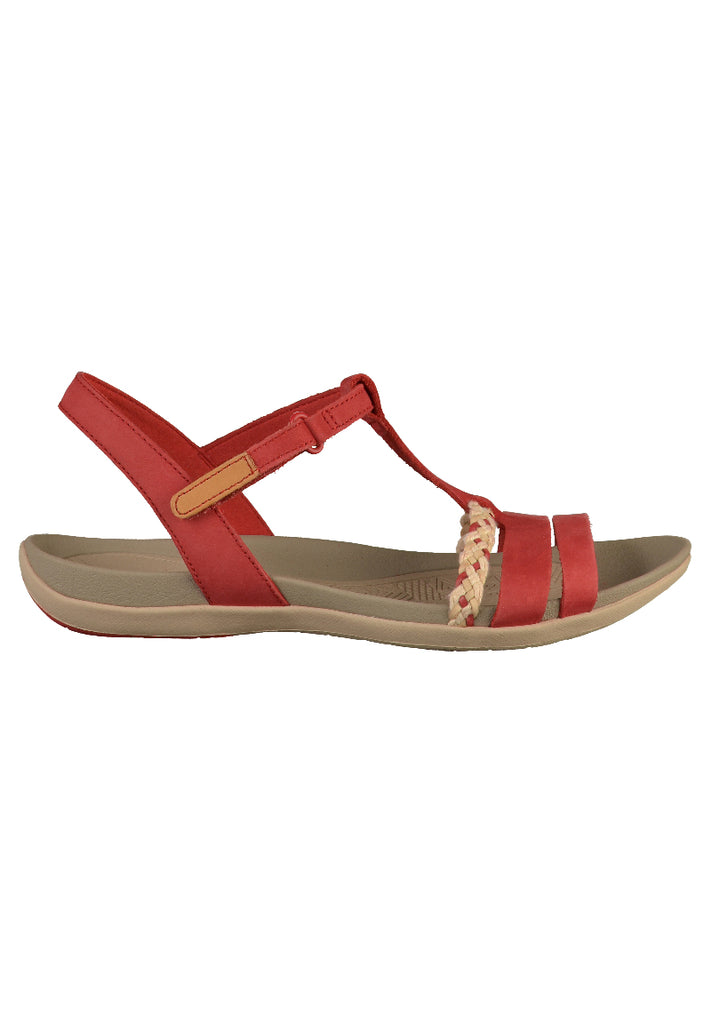 Clarks Sandalen Nubukleder Rot - surf4shoes