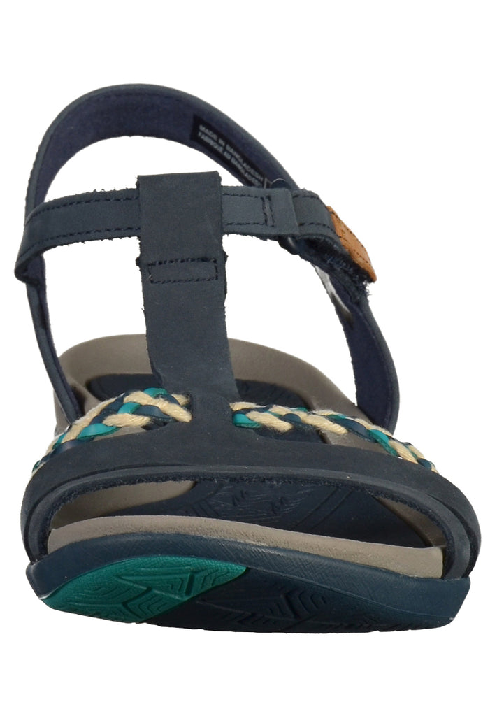 Clarks Sandalen Nubukleder Navy - surf4shoes