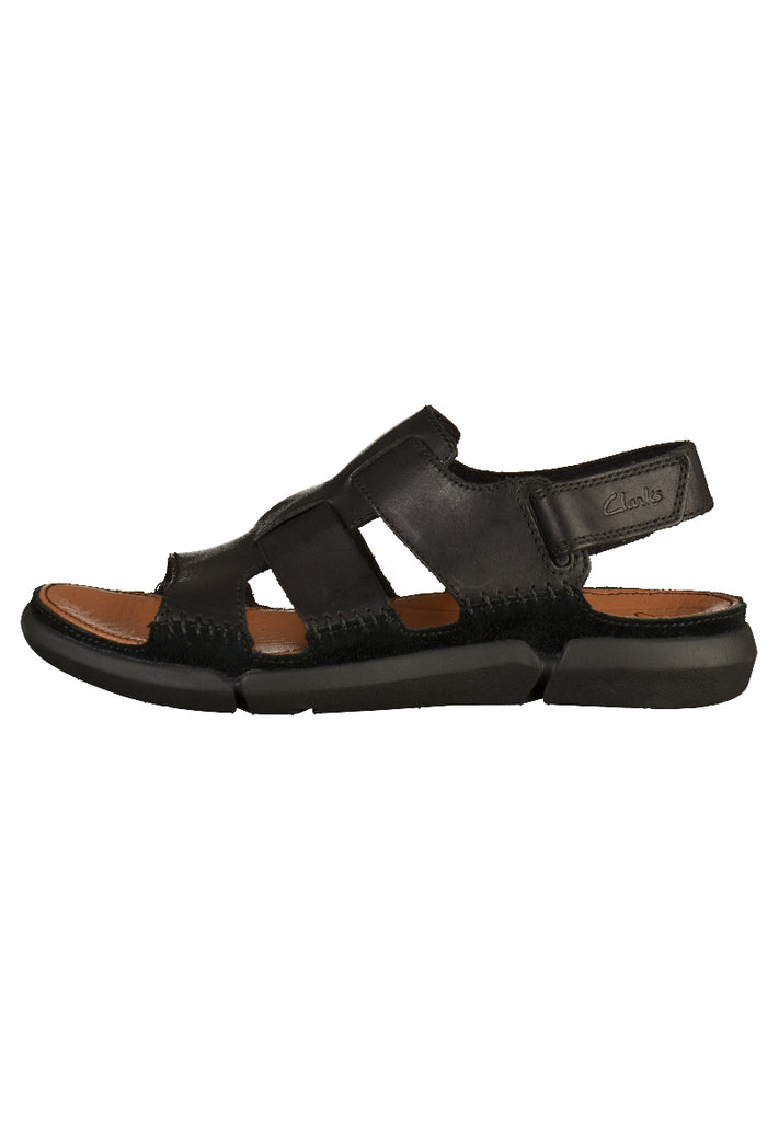 Clarks Sandalen Leder Schwarz - surf4shoes