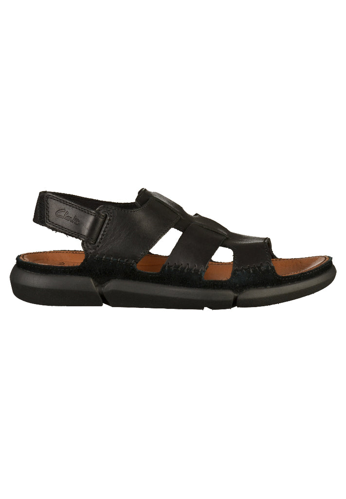 Clarks Sandalen Leder Schwarz - surf4shoes