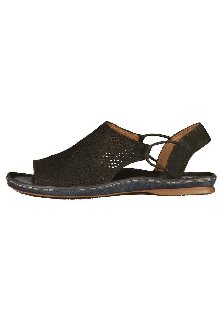 Clarks Sandalen Nubukleder Schwarz - surf4shoes