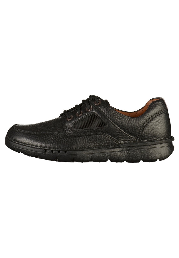 Clarks Halbschuhe Leder Schwarz - surf4shoes