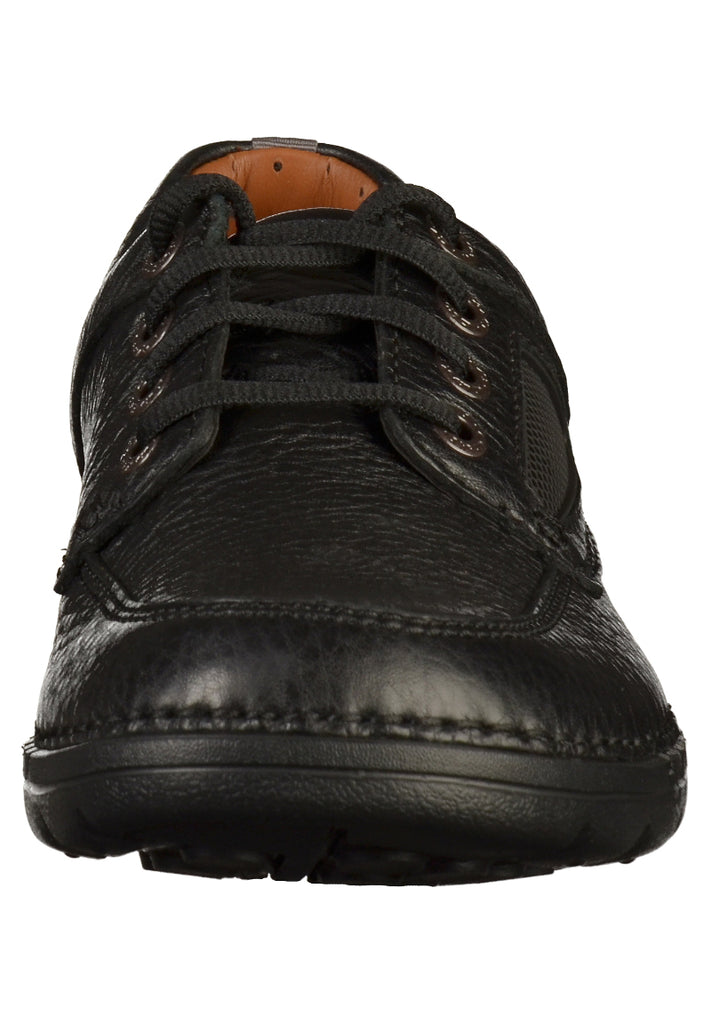 Clarks Halbschuhe Leder Schwarz - surf4shoes