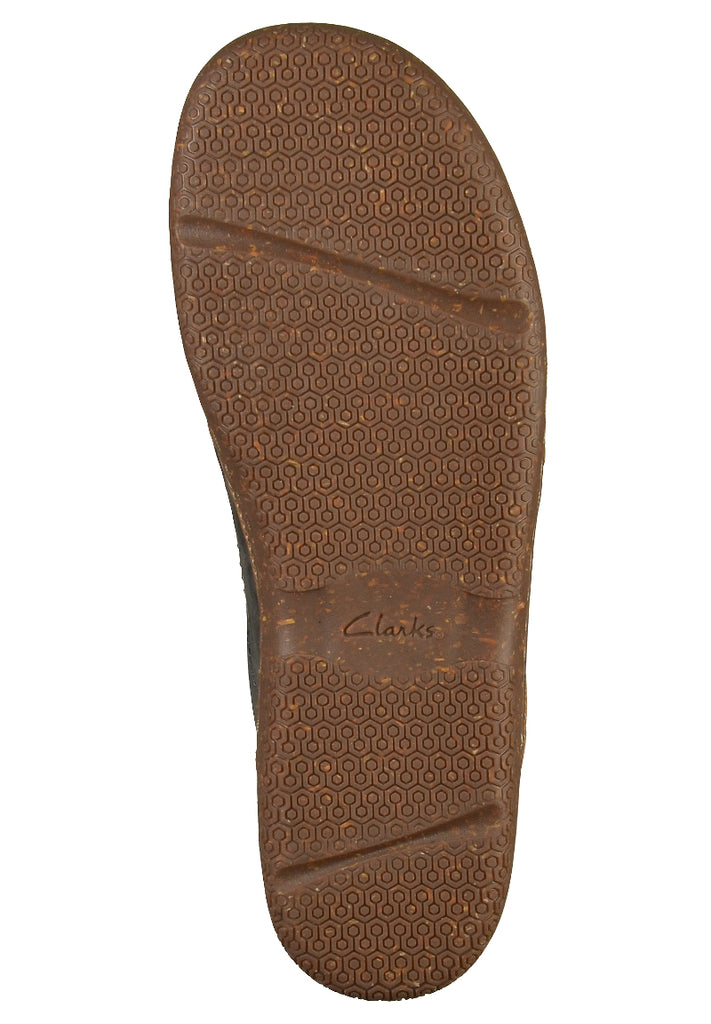 Clarks Halbschuhe Nubukleder Navy - surf4shoes