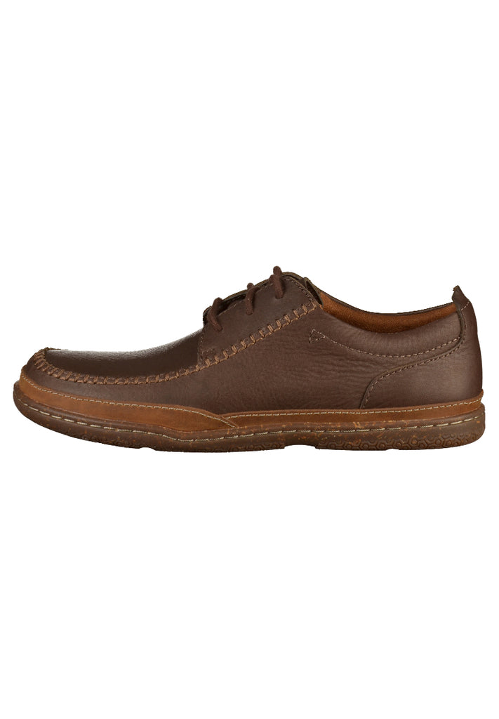 Clarks Halbschuhe Leder Dunkelbraun - surf4shoes