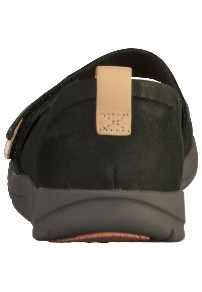 Clarks Ballerinas Nubukleder Schwarz - surf4shoes