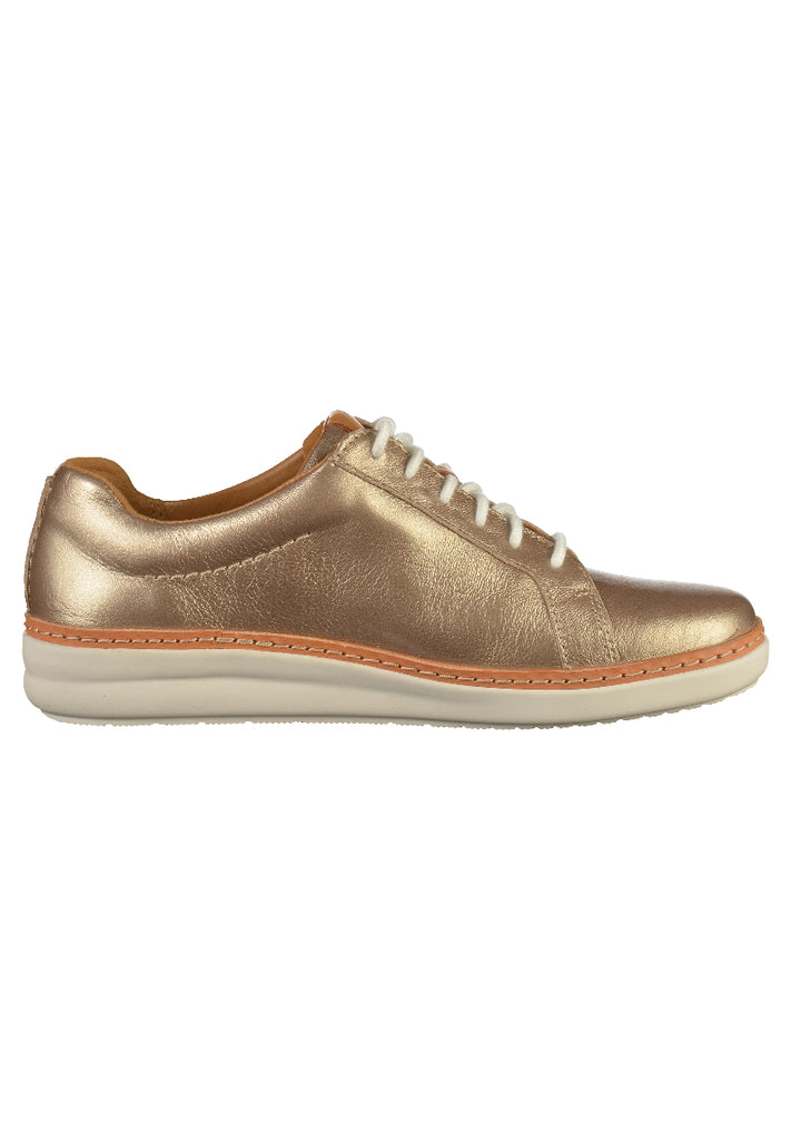 Clarks Sneaker Leder Gold - surf4shoes