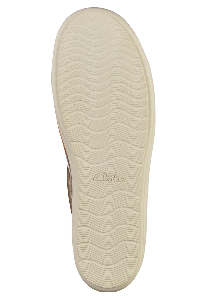Clarks Sneaker Leder Gold - surf4shoes