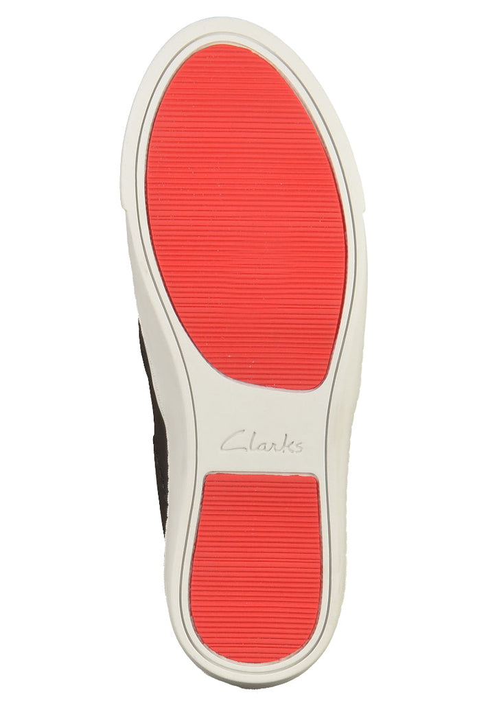 Clarks Slipper Nubukleder Schwarz - surf4shoes