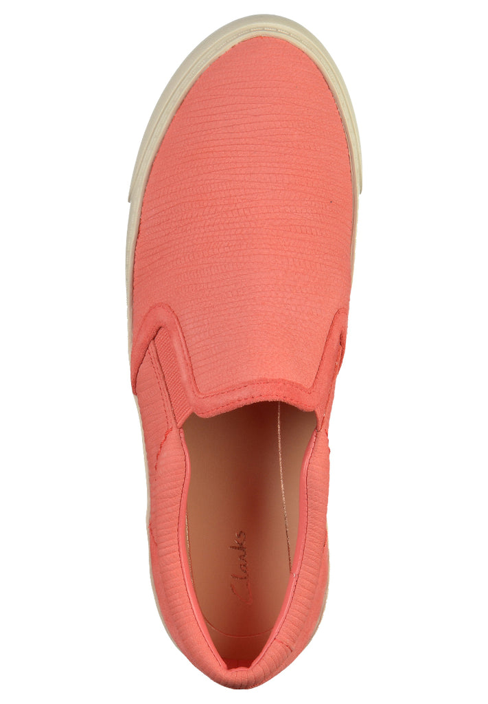 Clarks Slipper Nubukleder Rosa - surf4shoes