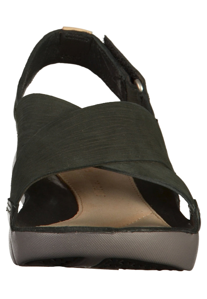Clarks Sandalen Leder Schwarz - surf4shoes