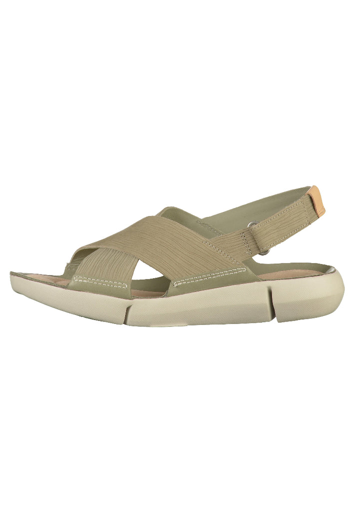 Clarks Sandalen Leder Hellgrün - surf4shoes