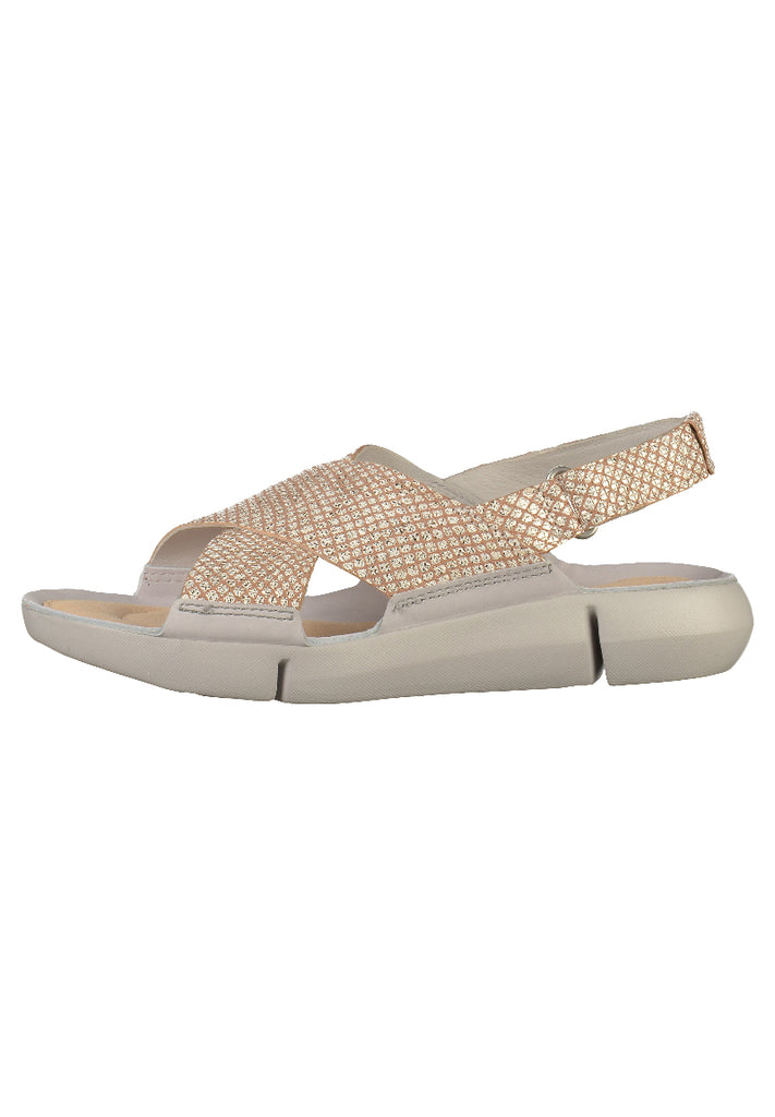 Clarks Sandalen Leder Beige - surf4shoes
