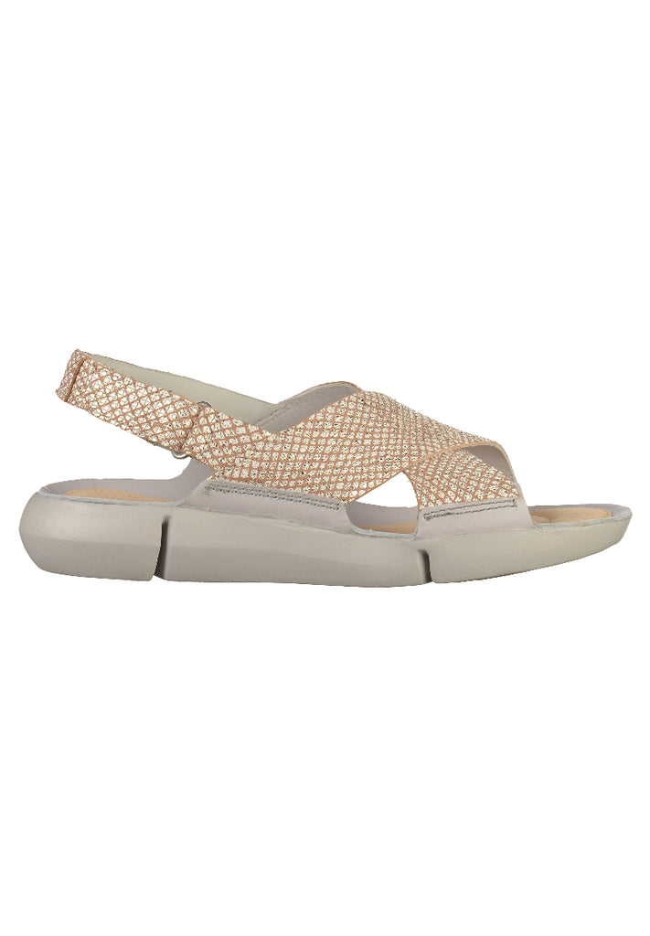 Clarks Sandalen Leder Beige - surf4shoes