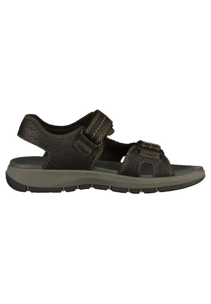Clarks Sandalen Leder Schwarz - surf4shoes