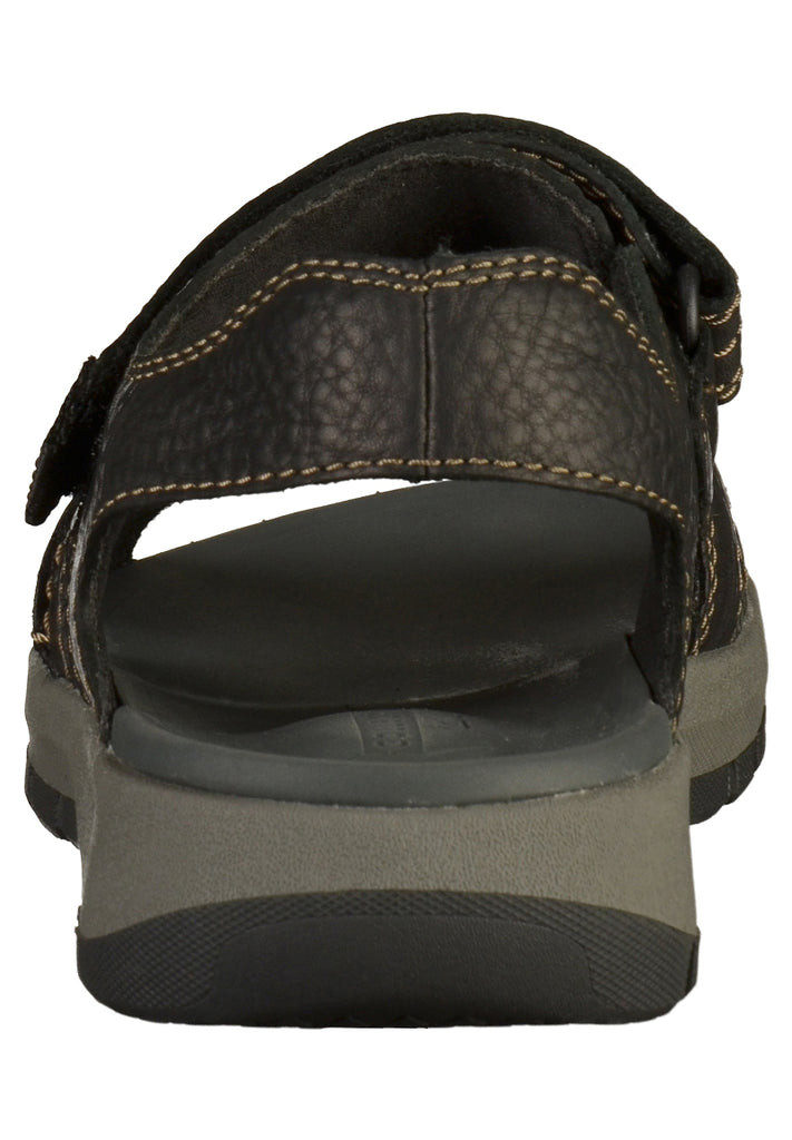 Clarks Sandalen Leder Schwarz - surf4shoes
