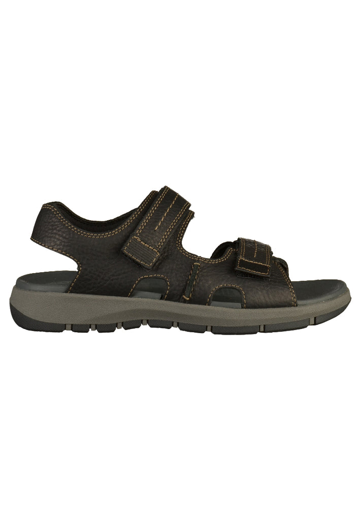Clarks Sandalen Leder Schwarz - surf4shoes
