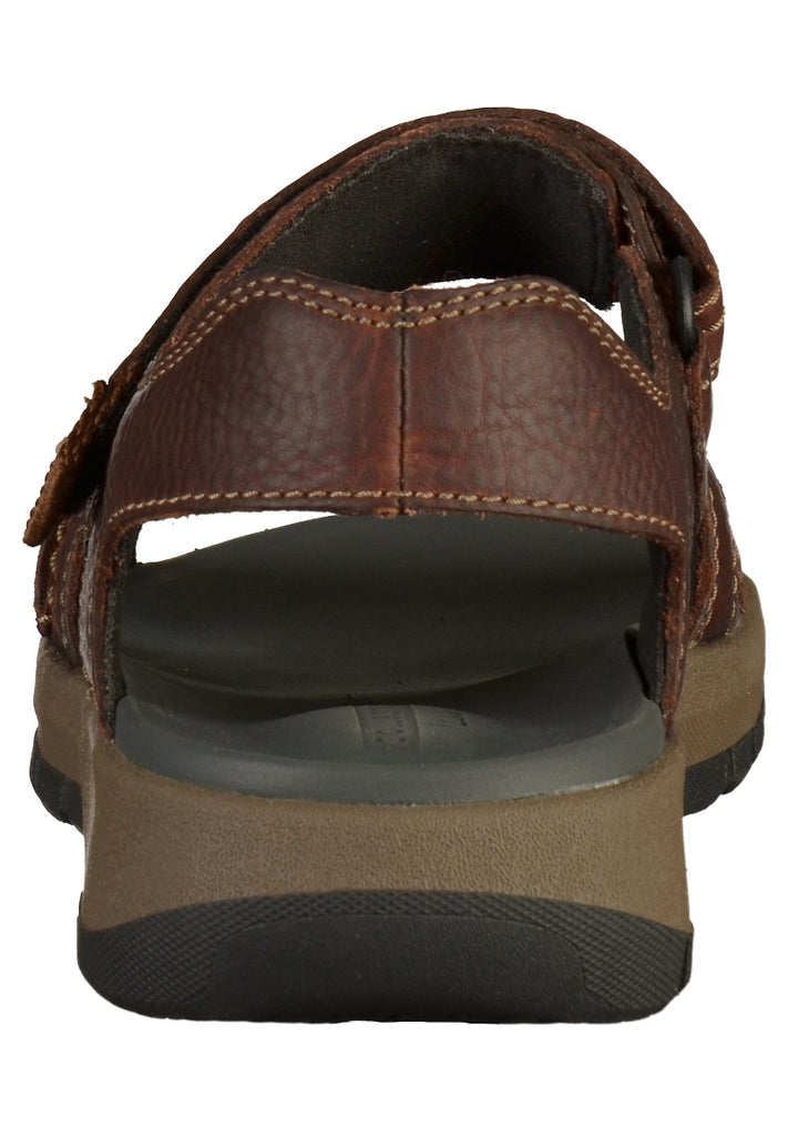 Clarks Sandalen Leder Dunkelbraun - surf4shoes