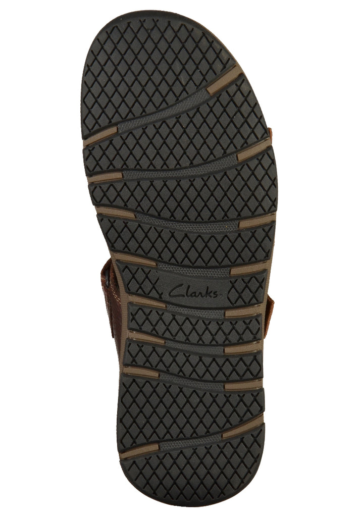 Clarks Sandalen Leder Dunkelbraun - surf4shoes