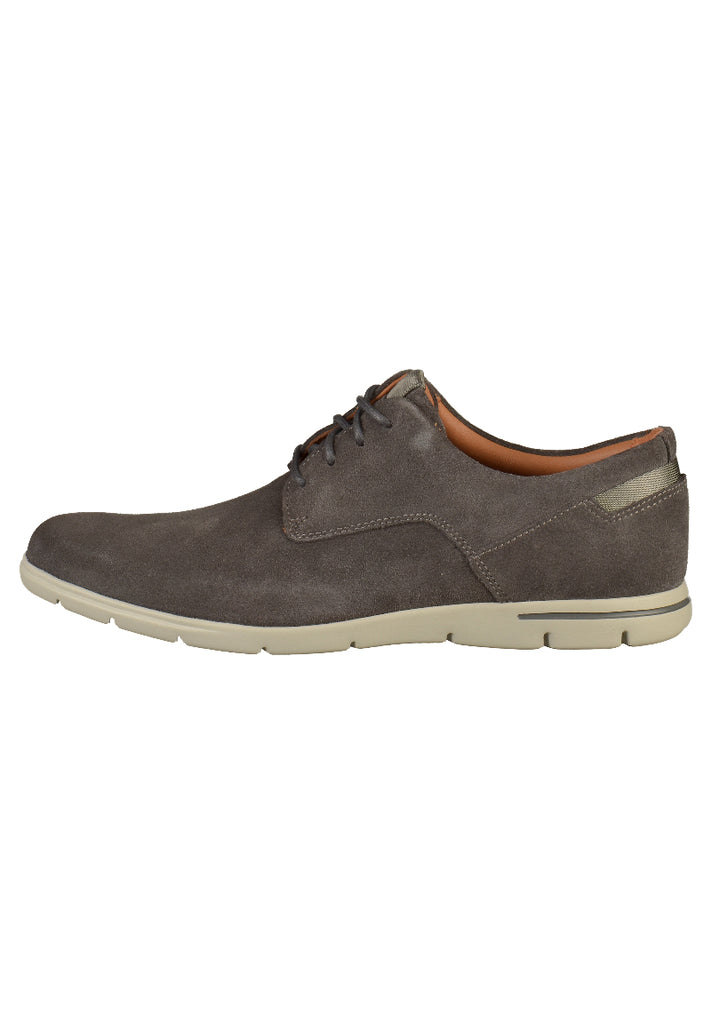 Clarks Halbschuhe Leder Dunkelgrau - surf4shoes