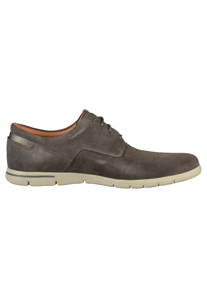 Clarks Halbschuhe Leder Dunkelgrau - surf4shoes