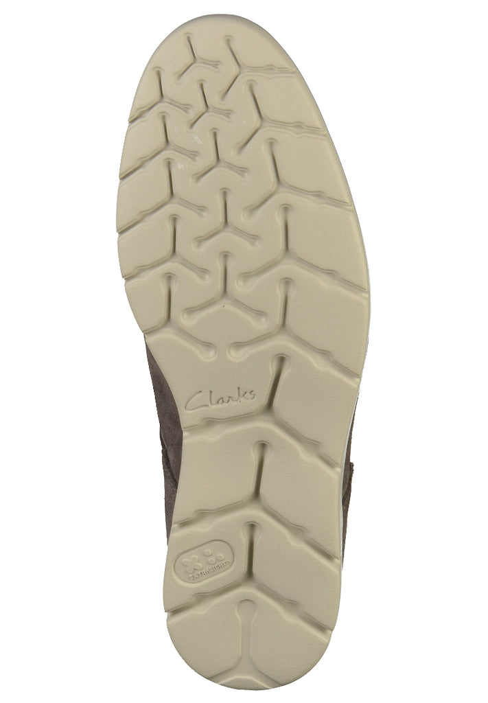 Clarks Halbschuhe Leder Dunkelgrau - surf4shoes