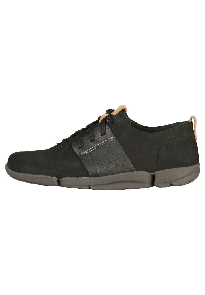 Clarks Halbschuhe Nubukleder Schwarz - surf4shoes