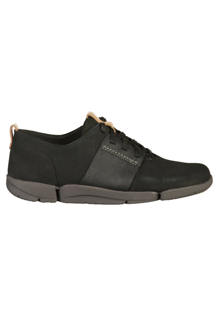 Clarks Halbschuhe Nubukleder Schwarz - surf4shoes