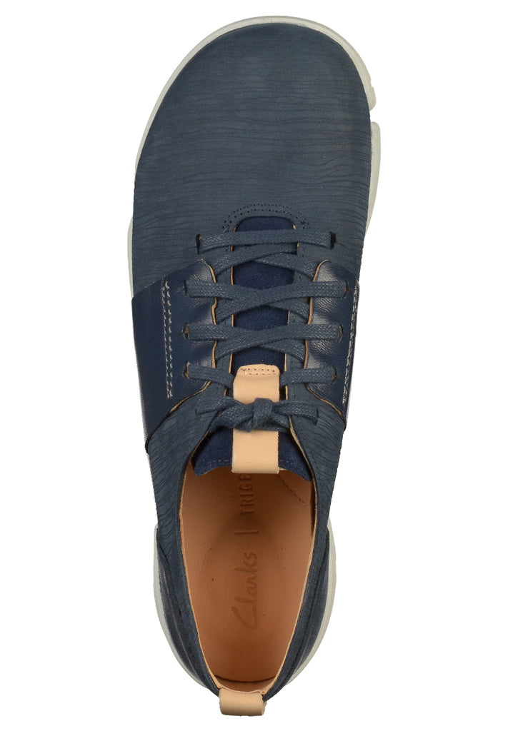 Clarks Halbschuhe Nubukleder Navy - surf4shoes