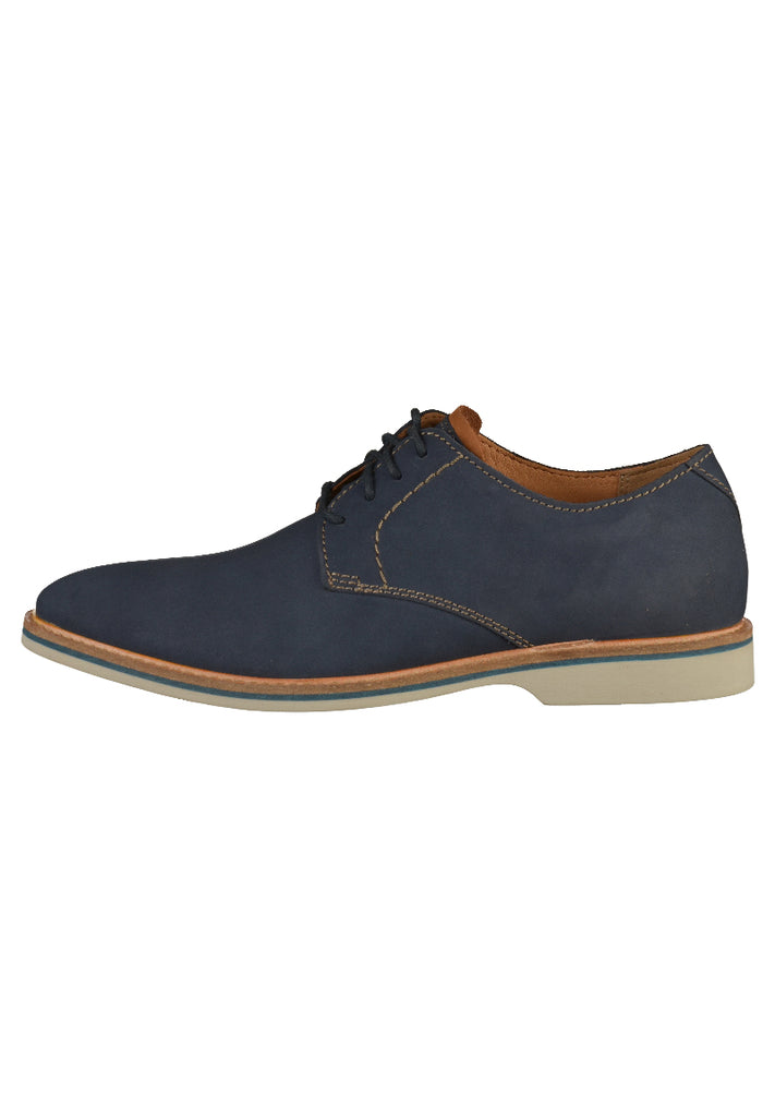 Clarks Halbschuhe Nubukleder Navy - surf4shoes