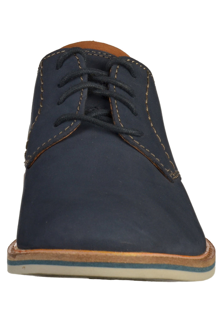 Clarks Halbschuhe Nubukleder Navy - surf4shoes