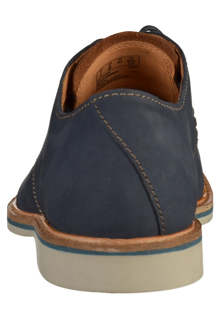 Clarks Halbschuhe Nubukleder Navy - surf4shoes