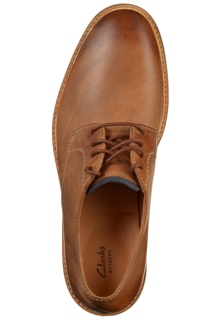 Clarks Halbschuhe Glattleder Hellbraun - surf4shoes