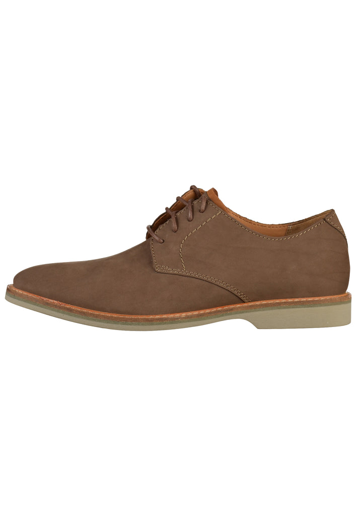 Clarks Halbschuhe Nubukleder Taupe - surf4shoes