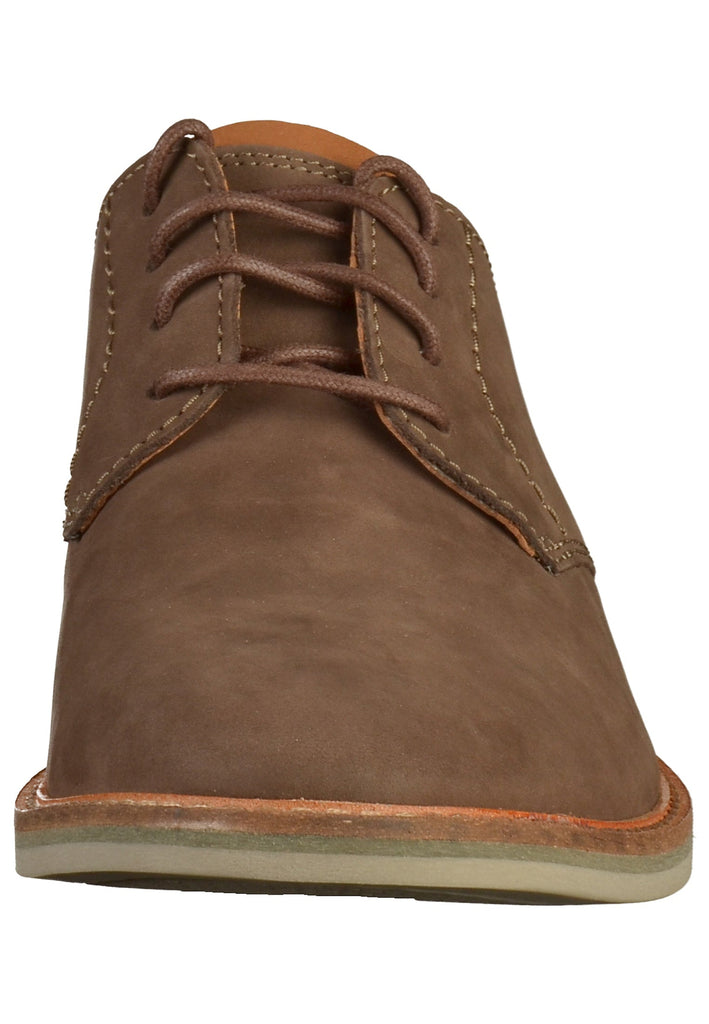 Clarks Halbschuhe Nubukleder Taupe - surf4shoes