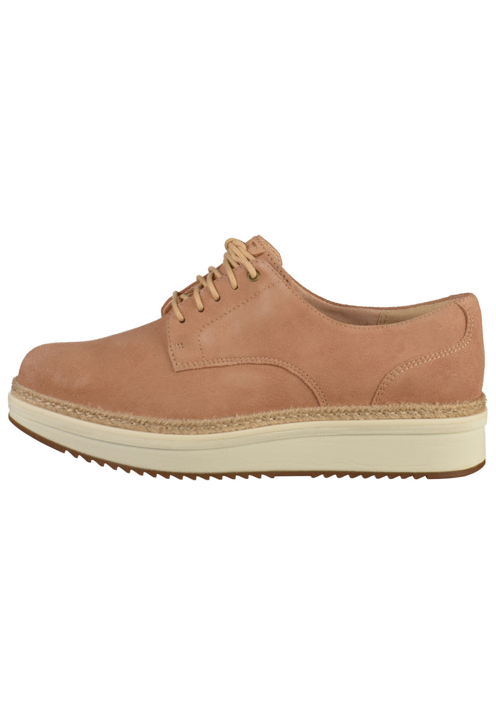 Clarks Halbschuhe Nubukleder Beige - surf4shoes