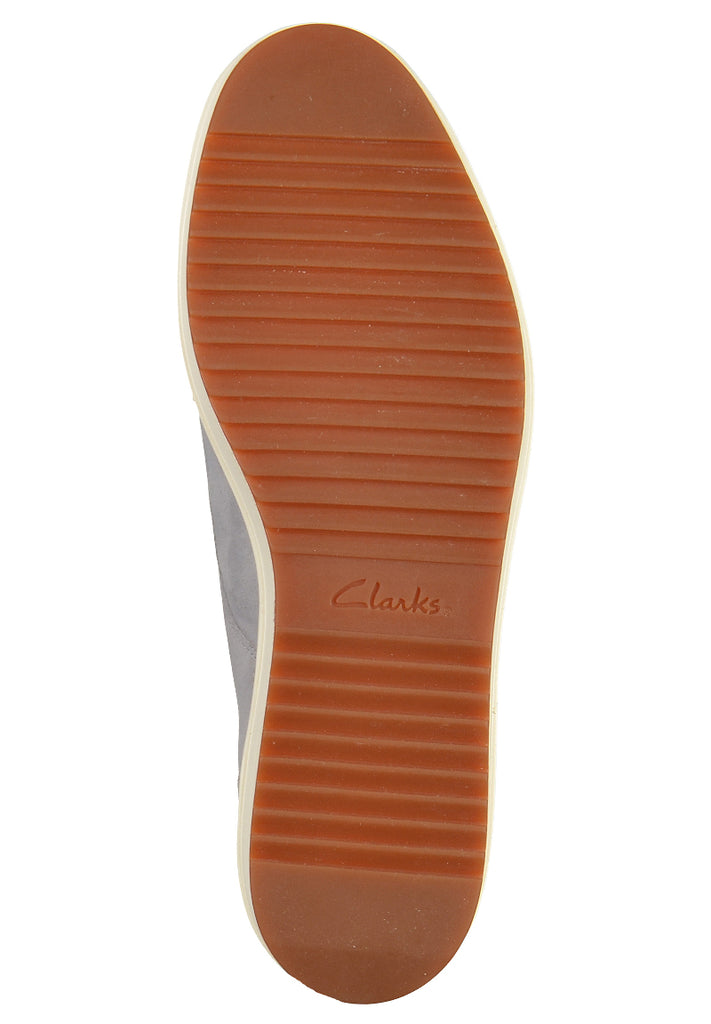 Clarks Halbschuhe Nubukleder Hellgrau - surf4shoes