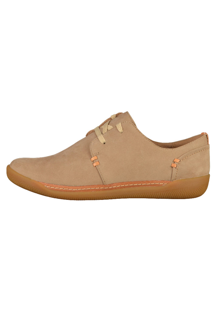 Clarks Halbschuhe Nubukleder Beige - surf4shoes