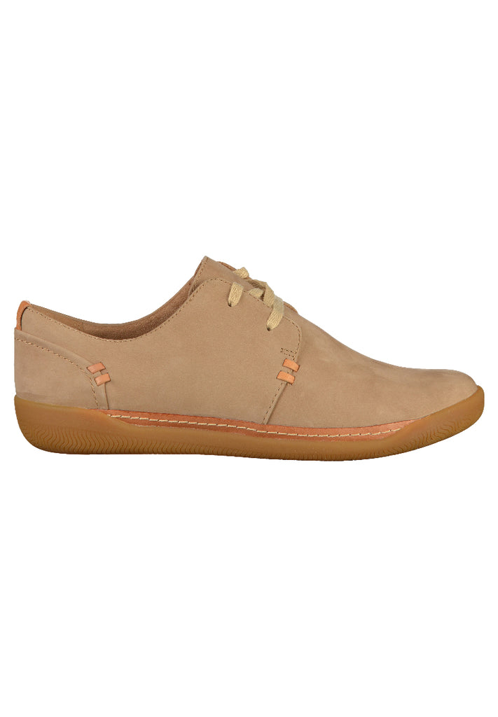 Clarks Halbschuhe Nubukleder Beige - surf4shoes