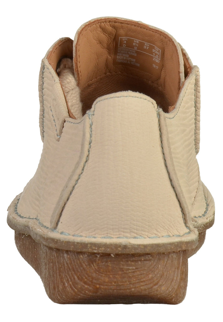 Clarks Halbschuhe Leder Weiß - surf4shoes