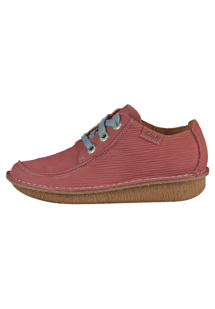 Clarks Halbschuhe Leder Rot - surf4shoes