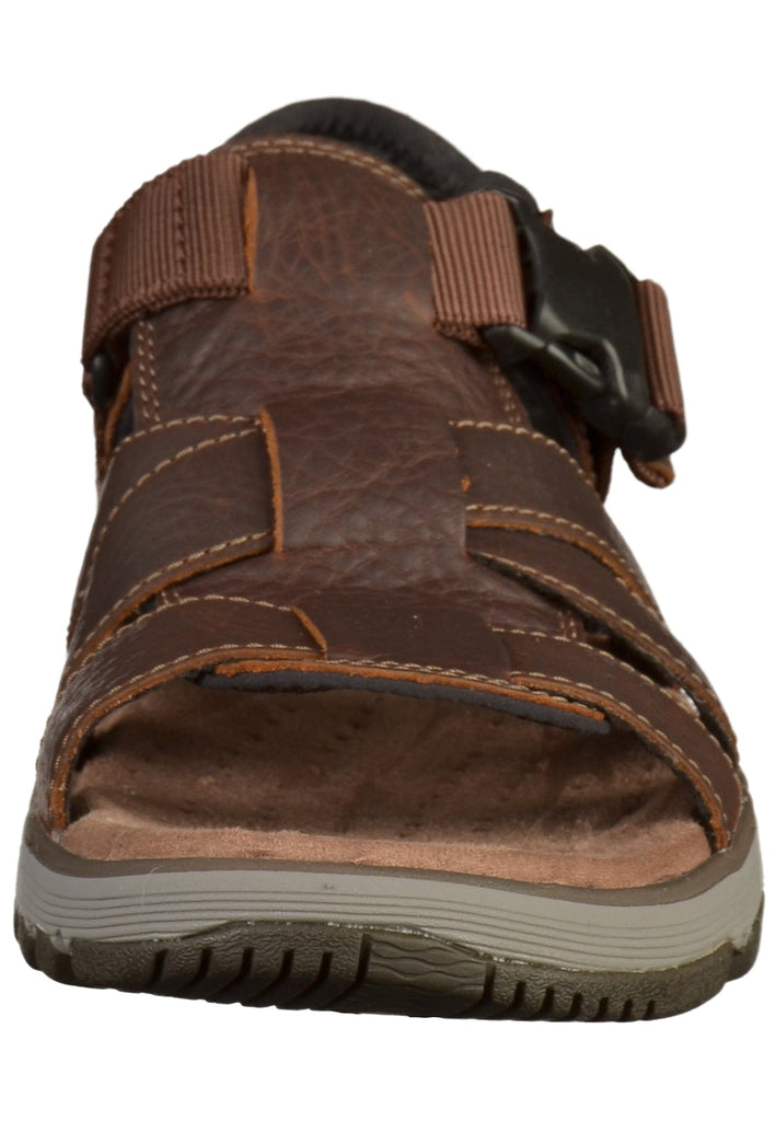 Clarks Sandalen Leder Tan - surf4shoes