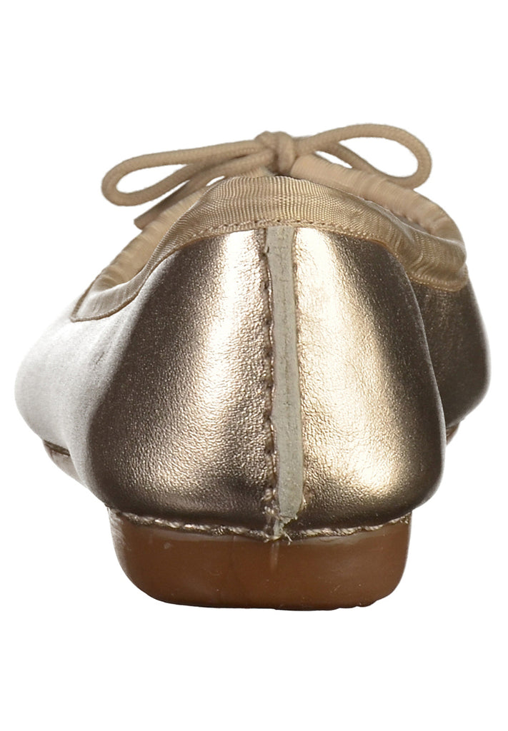 Clarks Ballerinas Leder Gold - surf4shoes