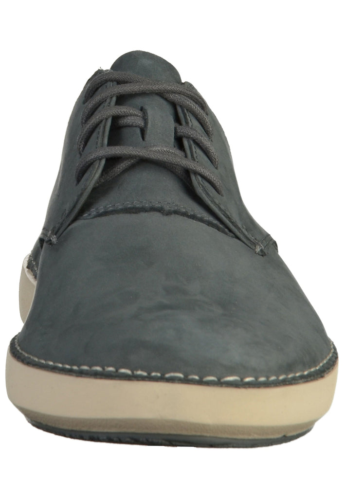 Clarks Halbschuhe Nubukleder Blau - surf4shoes