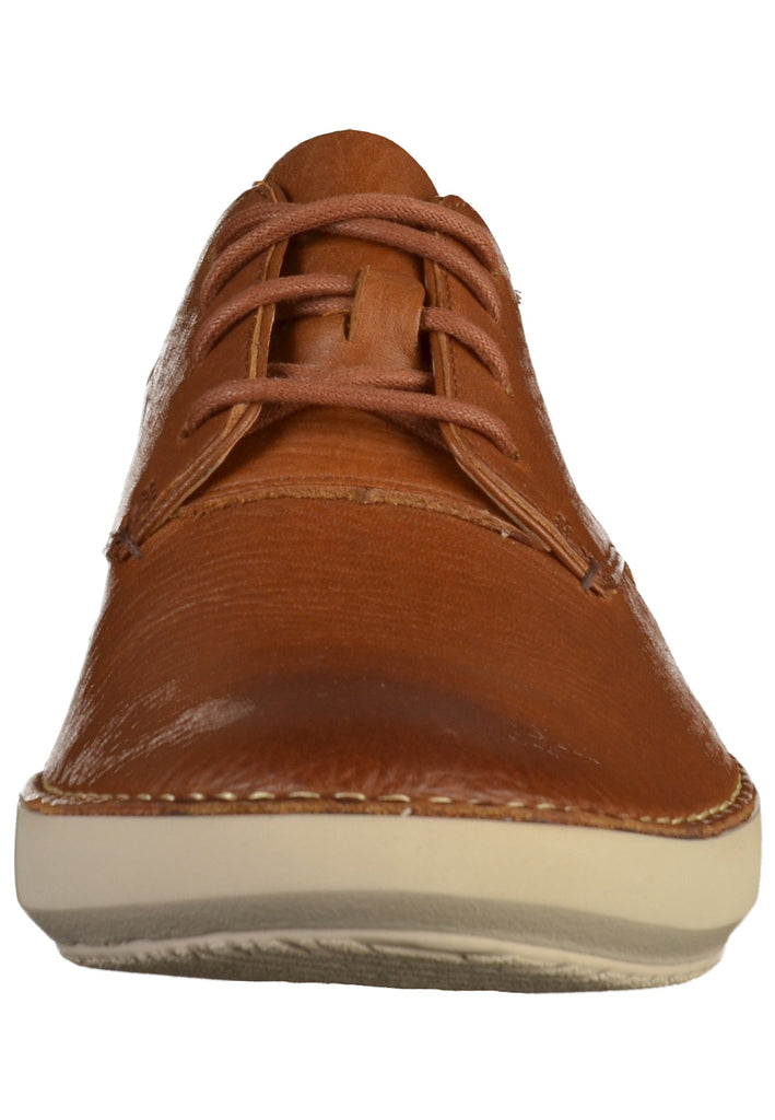 Clarks Halbschuhe Leder Tan - surf4shoes