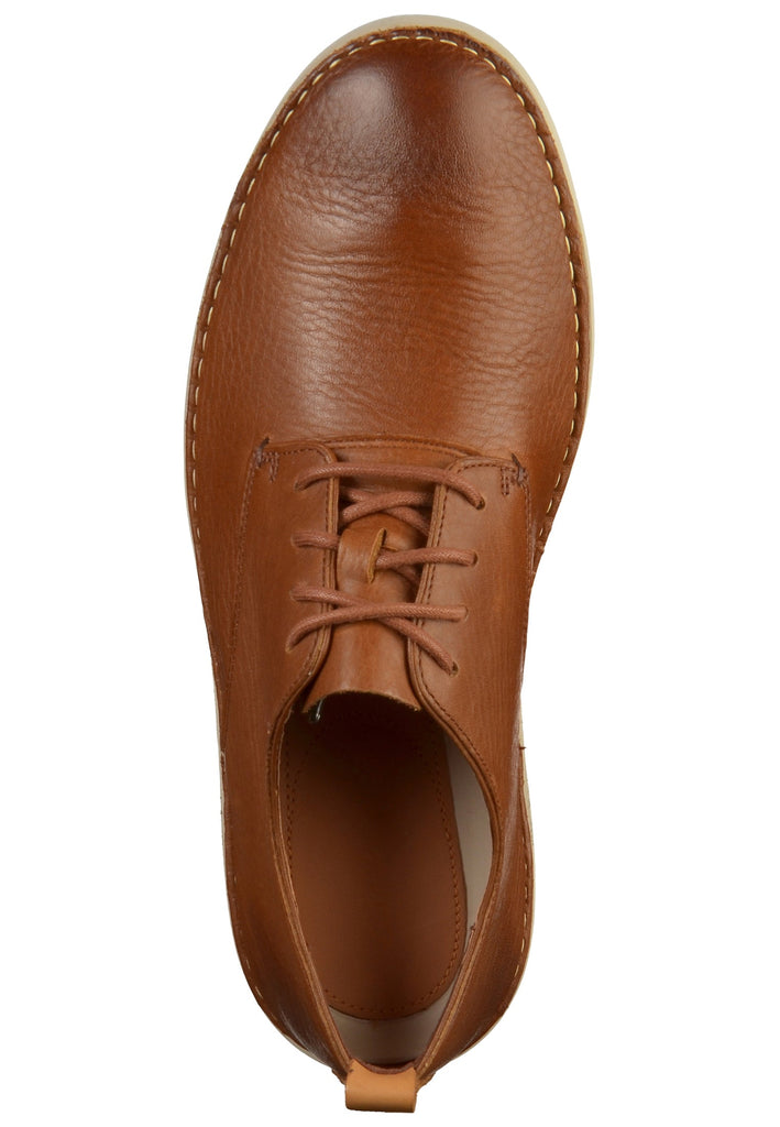 Clarks Halbschuhe Leder Tan - surf4shoes